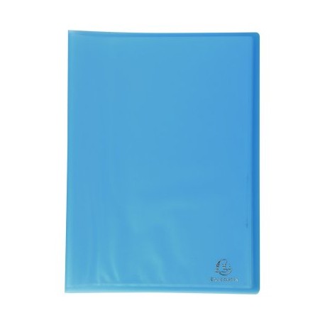 Porte-vue polypro 60 pochettes plastiques - lutin 120 vues bleu