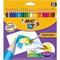 Crayons de couleur Aquarelle Etui de 24 - BIC AquaCouleur