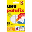 Patafix UHU 80 Pastilles adhésives blanches détachables repositionnables