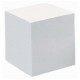 Bloc Cube Papier Encollé Blanc 80g - 9 x 9 x 9 cm - env 620 feuilles