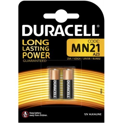 Pile MN21 A23 / 23A 12 V Duracell Pack de 2