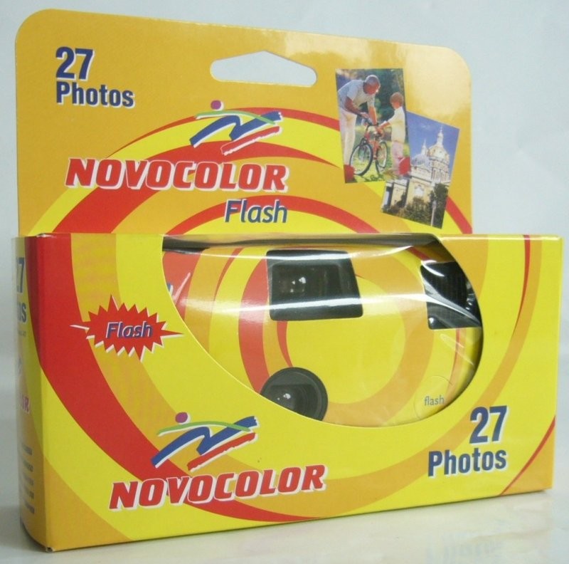 Appareil photo jetable NOVOCOLOR Shot flash - 400 iso - 27 poses - Vendu  par 10