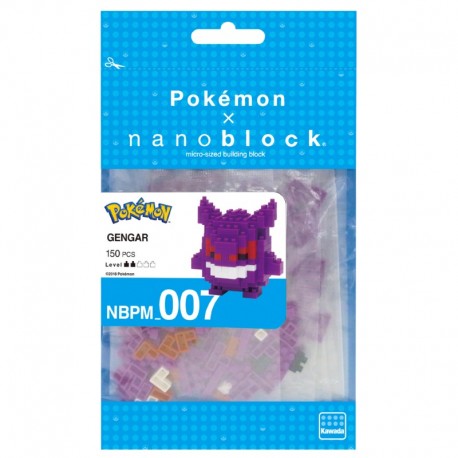 Ectoplasma Gengar Pokémon x Nanoblock -  150 pièces - Difficulté 2/5
