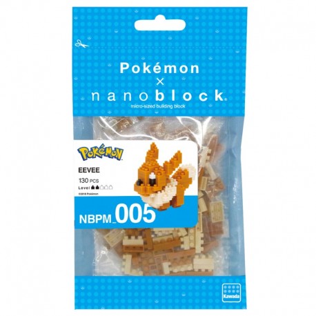 Évoli Eevee Pokémon x Nanoblock -  130 pièces - Difficulté 2/5