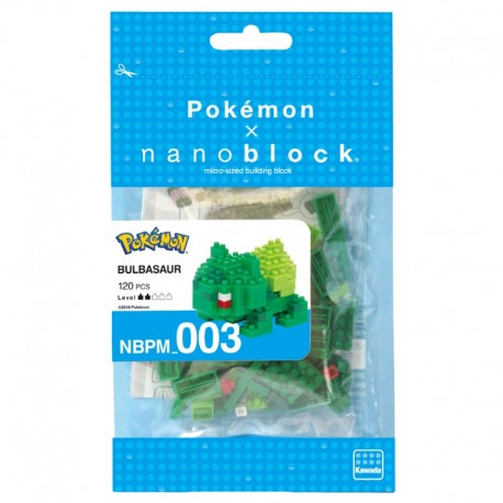 Bulbizarre Bulbasaur Pokémon x Nanoblock -  120 pièces - Difficulté 2/5