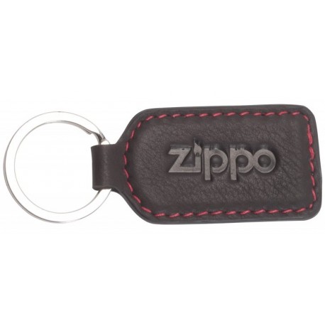 Porte-clés en cuir Zippo coloris Moka