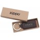 Porte-clés en cuir Zippo coloris Moka