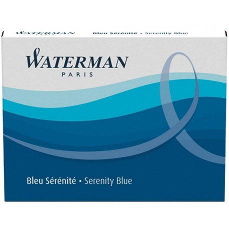 Cartouche Waterman Longue Bleu Sérénité