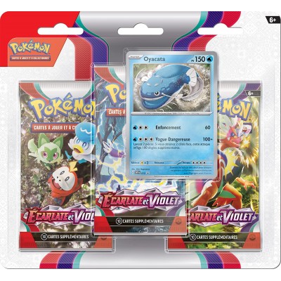 Pokémon Pack 3 boosters - Ecarlate et Violet EV01 - OYACATA